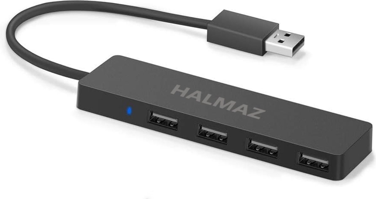 HALMAZ Usb Splitter - Usb Hub - 4 Poort - USB 2.0