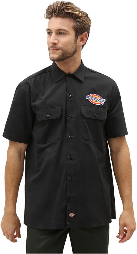 Dickies Clintondale Overhemd Met Korte Mouwen Zwart L Man
