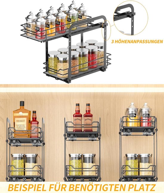 Yamazaki Seasoning Rack Tower black