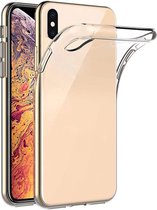 Siliconen Telefoonhoesje - Geschikt voor iPhone XS Max - Hoesje - Back Cover - Transparant