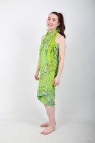 Sarong 130 - Batik groen - Pareo - Saunadoek – Wikkeljurk
