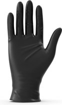 Wegwerp Handschoenen - Nitril - 100 stuks - Zwart - Poedervrij - Latex vrij - Maat L
