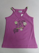 Topje - Lila roze - Meisjes - Flower child - 6 jaar 116