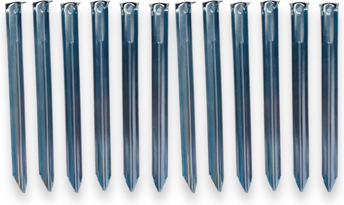 Redcliffs Outdoor Gear Tentharingen halfrond - 12 Stuks - 23cm - Extra Sterk - Verzinkt Staal