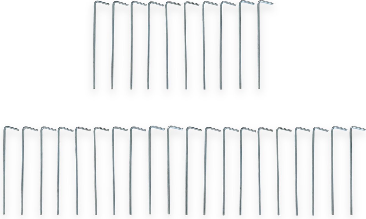 Redcliffs Outdoor Gear Haringen - Tentaccessoires - 30 Stuks - 18cm - Verzinkt Staal