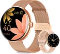 Frenkies® Smartwatch Dames Rose Goud – Stappenteller – Horloge Dames – Activity Tracker & Hartslagmeter – Sporthorloge