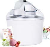 Ijsmaker - Icemaker - Ijsmachine - Softijsmachine - Yoghurtmaker - 1,5L - Wit