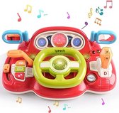 IGOODS - Educatief Babyspeelgoed - Interactief babyspeelgoed - Auto Dash board Peuterspeelgoed - Rood