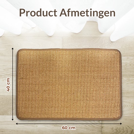 Krabbed voor katten – premium ovale krabplank 42 cm van 100% gerecycled golfkarton, kattenbed met natuurlijk kattenkruid, stevig accessoire voor kittens en middelgrote katten, beschermt meubels