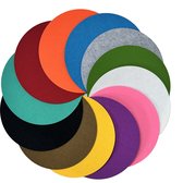 Vloerankers rond 30 cm – set van 12 – vilt – voor systemisch werk en opstellingen