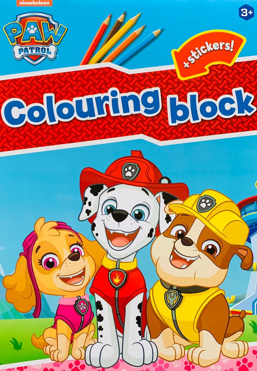 Paw Patrol kleurboek met stickers A4 Kleurboek Sticker Patrol speelgoed Kleurboek voor kinderen Knutselen meisjes Knutselen jongens