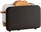 Gratyfied - Retro broodrooster - Retro keuken producten - Retro tosti apparaat - ‎35,3 x 47,8 x 40,5 cm - 3,2 kg - 1L - Retro/zwart + Ketel