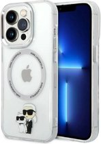 Karl Lagerfeld iPhone 14 Pro Max hardcase transparent Iconic Karl&Choupette Magsafe