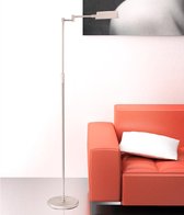 Functionele LED leeslamp Mexlite | 1 lichts | grijs / staal | metaal | in hoogte verstelbaar tot 146 cm | woonkamer lamp | modern / functioneel design