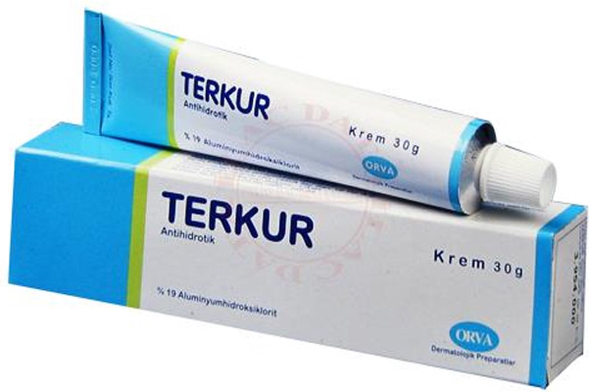 Orva Expigment Terkur 19% Behandeling van Zweet Problemen & Verwijderd geur Nachtcrème 30GR 1 Tube Stopt Zweet & anti-nare geurtjes van de makers van expigment 30 Gram Tube