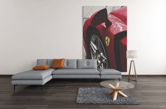Canvas Schilderij - Auto - Sportwagen - Ferrari - 90x60 cm