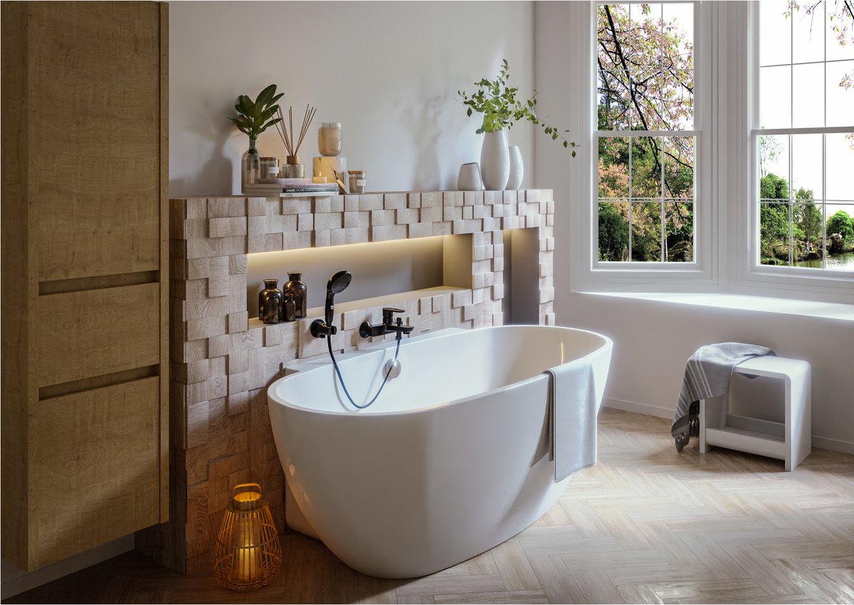 Allibert Asara Losstaand Bad 165x80cm Wit Glanzend