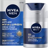 NIVEA MEN Anti-Age Gezichtscrème - Crème normale en rijpe huid - SPF 15 - Met hyaluronzuur - Gezichtsverzorging - 50 ml