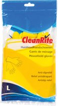 Cleanrite - Huishoud handschoen maat L - Schoonmaakhandschoen - 1 paar