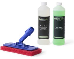 Cleanec Gietvloerreiniger Duo Pack incl. Steelhouder, Daily Clean & Power Clean 2x1 Liter
