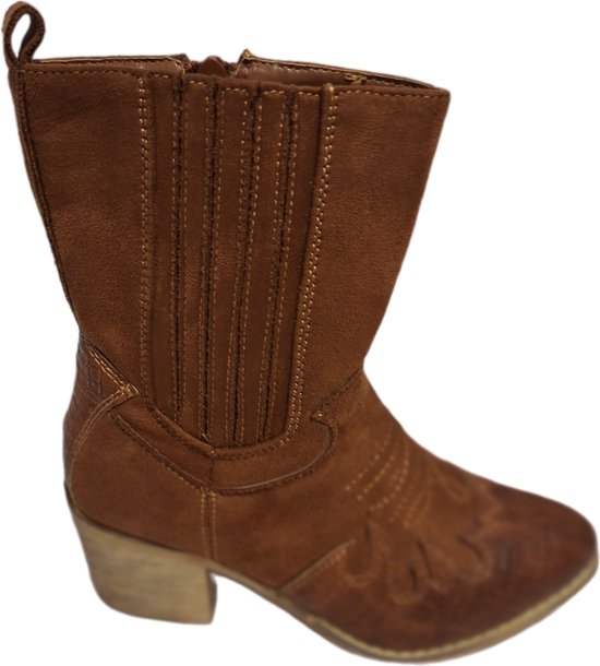 SUPERMODE-WESTERNBOOT-BROWN-IMITATIELEER-SIZE 37