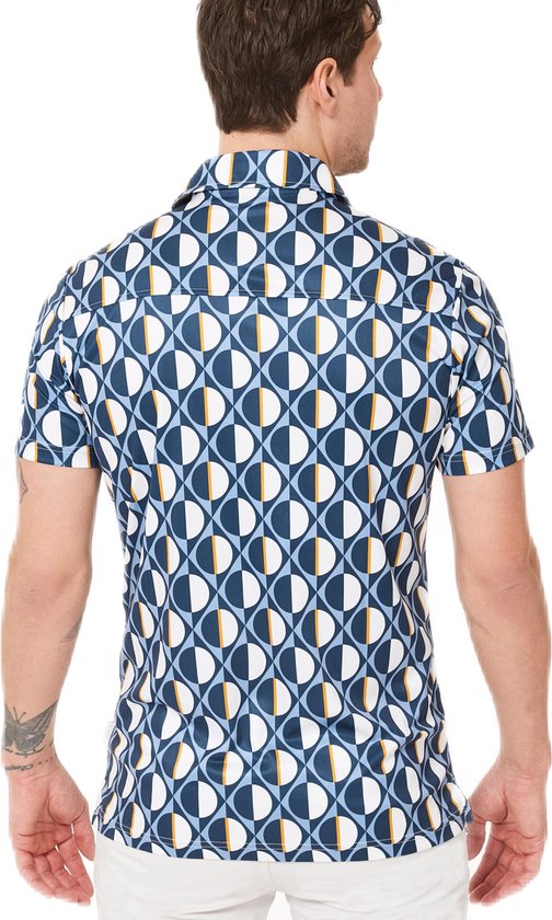 Func Factory mannen Polo blue print maat M van Func Factory — afbeelding 5
