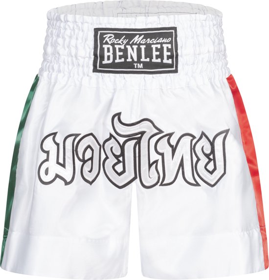 Benlee Boxhose Goldy Thaibox-Hose White/Green/Red-XL