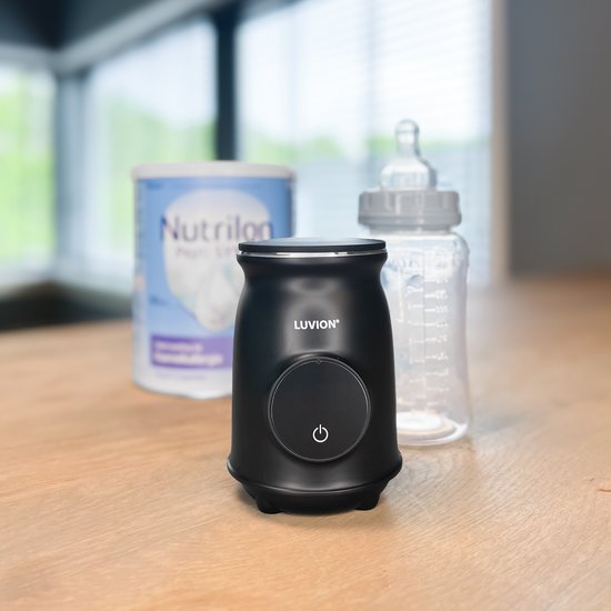 LUVION® Ultra Draagbare Flessenwarmer voor onderweg én thuis - Zwart - Geschikt voor o.a. Dr. Brown, Philips Avent, Difrax, Medela, Alvar Baby, NUK, MAM, Hegen, Wetoo en huismerk Kruidvat en Etos babyflessen - Draadloos je baby fles verwarmen