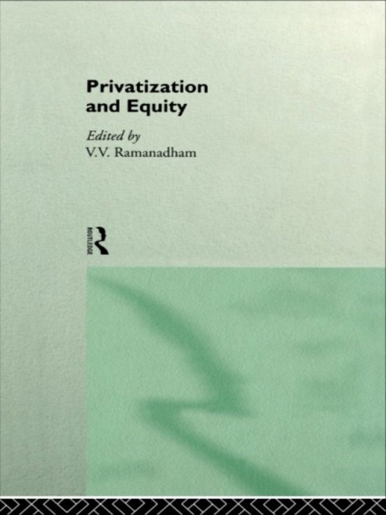 Privatization and Equity - cover