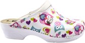 Medische klompen - werkklompen - PU clogs - Happy Owls - maat 41