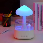 Paddestoel Regen Luchtbevochtiger Elektrische Aroma Diffuser Regen Wolk Geur Distributeur Ontspannen Waterdruppels Klinkt Kleurrijke Nachtverlichting