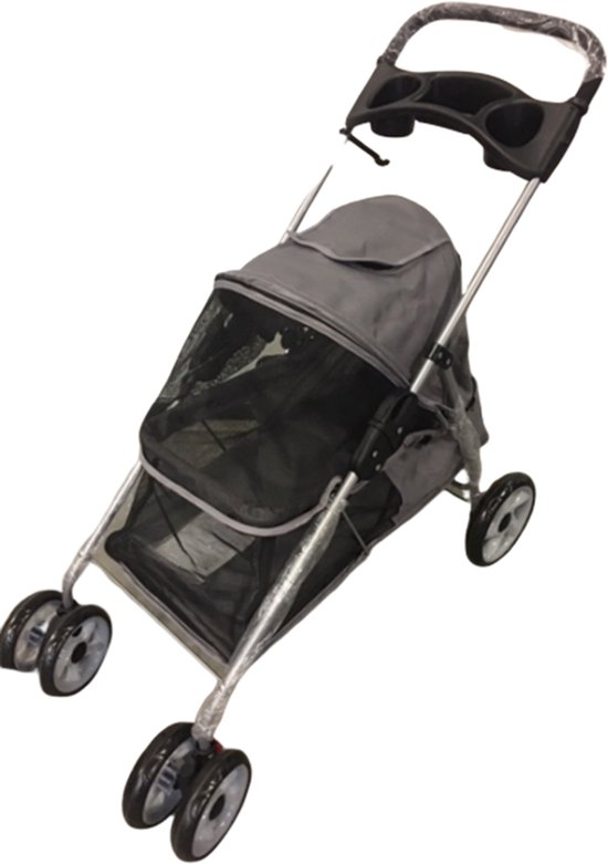 TOPMAST BUGGY POUR CHIEN SWIFT 4 ROUES ANTHRACITE 94
