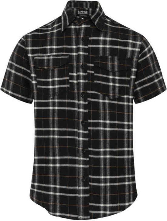 Banned - CHRIS Overhemd - XL - Zwart