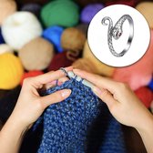 Haakring Slang - voor crochet & breien - yarn tension holder - yarn ring - haak ring haken