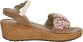 Lazamani Sandalen Plat Sandalen Plat - beige - Maat 39