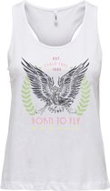 Only Top Onlhenny Life Reg S/l Tank Top Box 15327669 Bright White/eagle Dames Maat - XS