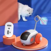 Pet Gravity Slim kattenspeelgoed - Automatisch bewegende, op afstand bestuurbare speelgoedauto voor katten en honden - Interactief spelen Kitten Training - Dierbenodigdheden