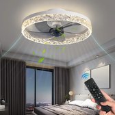 Ventilator Lamp - Airco Lamp - Plafondventilator Met Verlichting - Pafonniere - Plafondventilator Afstandbediening - Keukenlamp - Woonkamerlamp -6 Standen - Wit
