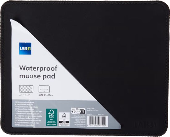 AC8000 Muismat met zwarte lederlook - alles voor ICT | Zakelijk en Particulier | Computer reparatie | Verkoop | Refurbished | PCNL Duiven