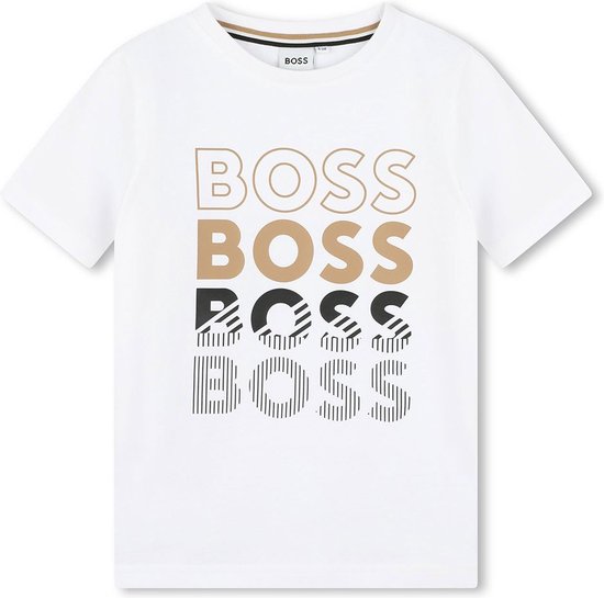 Boss J50775 T-shirt Met Korte Mouwen Wit 10 Years