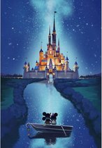 Peinture de diamants du château emblématique de Disney sur Toile : Une création pétillante de 30 par 40 cm