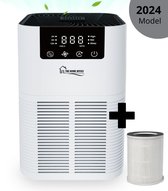 The Home Office CleanAir - Purificateur d'air - Purificateur Air - Anti Pollen - Mode Veille - Aromathérapie - Avec filtre HEPA 13 remplaçable - Wit