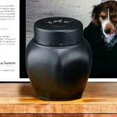 Urn Hond - Zwart - De laatste aai - Moderne urn - Crematie urn - As urn - Huisdieren urn - Urnen- Urn voor hond