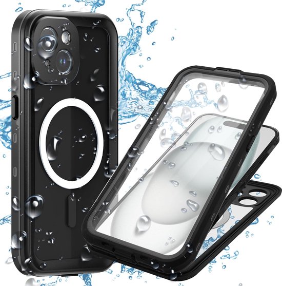 Geschikt voor Apple iPhone 15 Plus 5G IP68 Waterdicht Met ingebouwde... bol