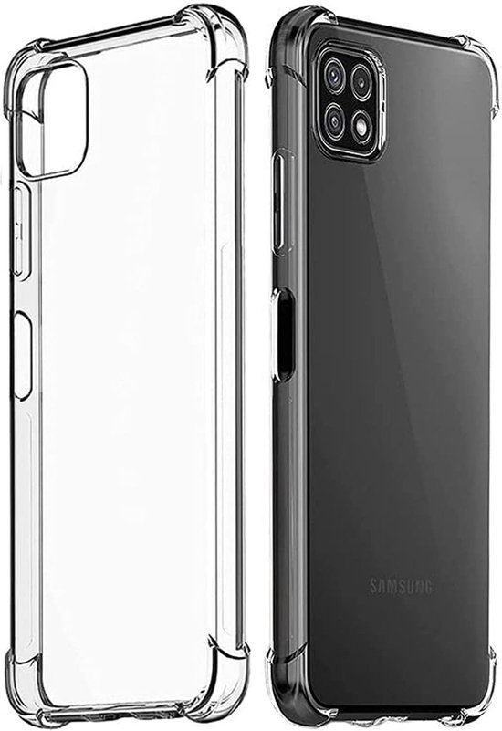 Coque antichoc compatible avec : Samsung Galaxy A22 5G - Silicone antichoc - Transparent