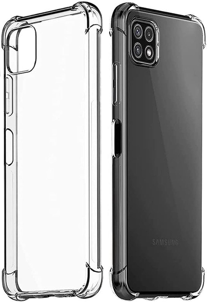 Shock proof Hoesje Geschikt voor: Samsung Galaxy A22 5G - Anti -Shock Silicone - Transparant