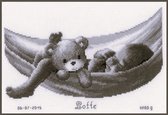 Baby in hangmat borduren (pakket)