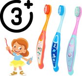 Kindertandenborstel - Tandenborstel Peuter - Peppa Big Tandenborstel - 3 Stuks Kinder tandenborstels - Tandenborstel 3 jaar