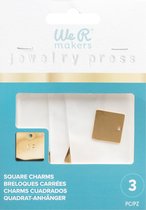 3 square charms - jewelry press - We R