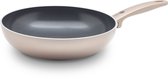 Bol.com Greenpan Cambridge Bronze Keramische Wokpan zonder deksel Ø28cm - 3.5L – PFAS-vrij – Inductie Wokpan – Ovenbestendig tot... aanbieding